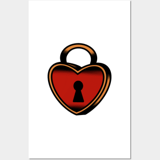 Lock Heart Posters and Art